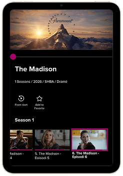 Tring OTT 2.0 në tablet